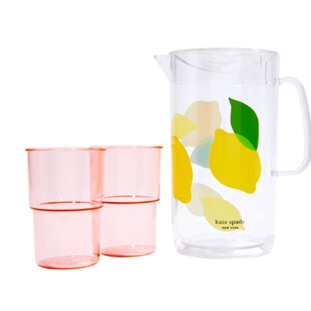 Kate Spade Pitcher and 2 Cups